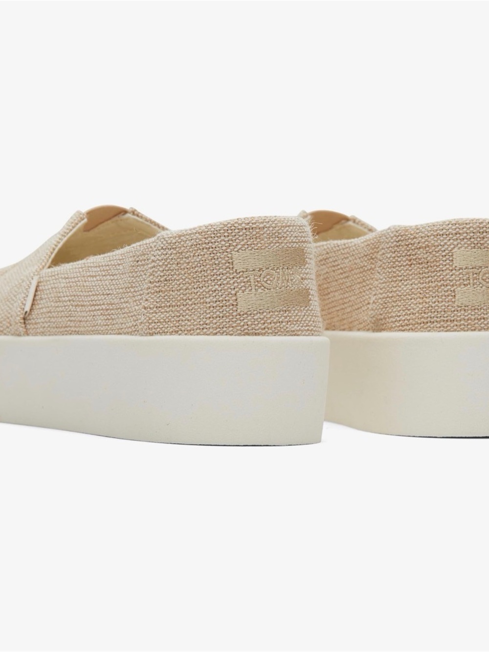 Toms Verona Slip On Natural Undyed Heritage New in box size 6.5 medium NWT - Picture 13 of 14